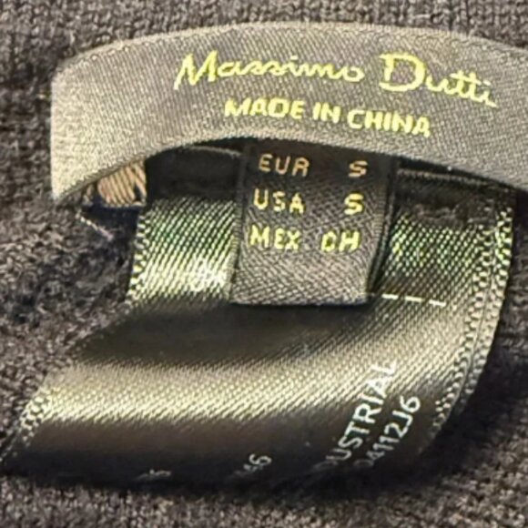 Mossimo Dutti Black A-Line Maxi Skirt Wool Blend Size Small Soft Career Designer - Picture 3 of 5